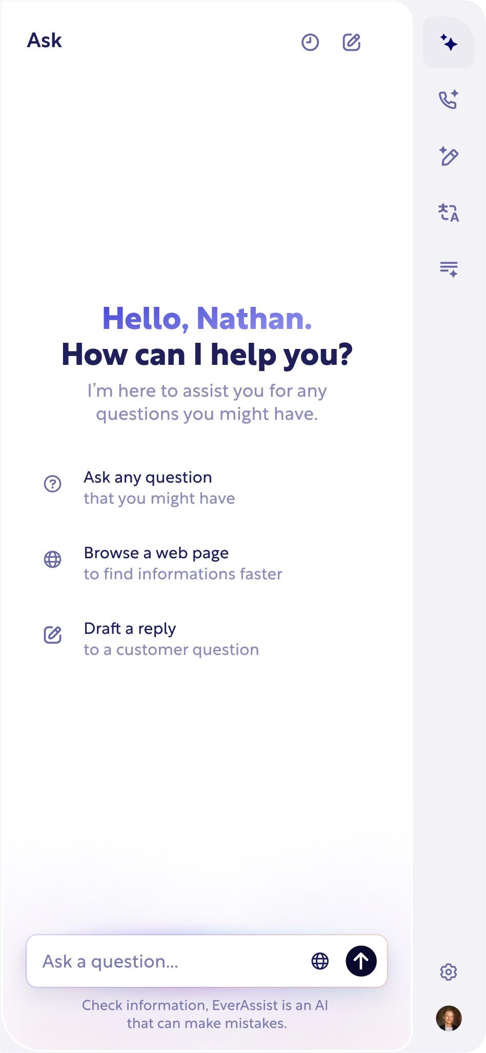 Onboarding EverAssist app